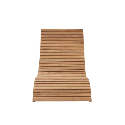 Ligstoel Teak Hout Naturel J-Line