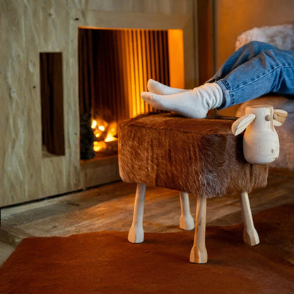 Kruk Schaap Leer Bruin/Naturel J-Line