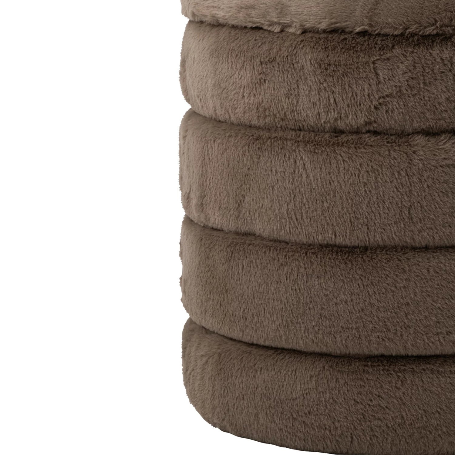 Poef + Deksel Mdf Taupe J-Line
