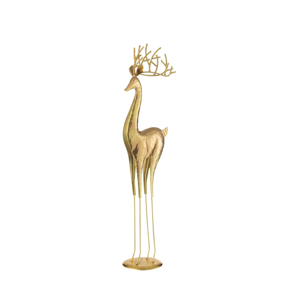 Rendier Op Voet Metaal Goud Medium H71cm J-Line
