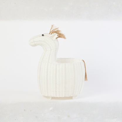 Mand Paard Kunststof Wit J-Line