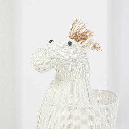 Mand Paard Kunststof Wit J-Line