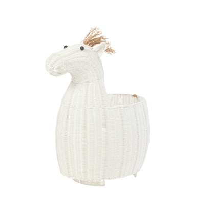 Mand Paard Kunststof Wit J-Line