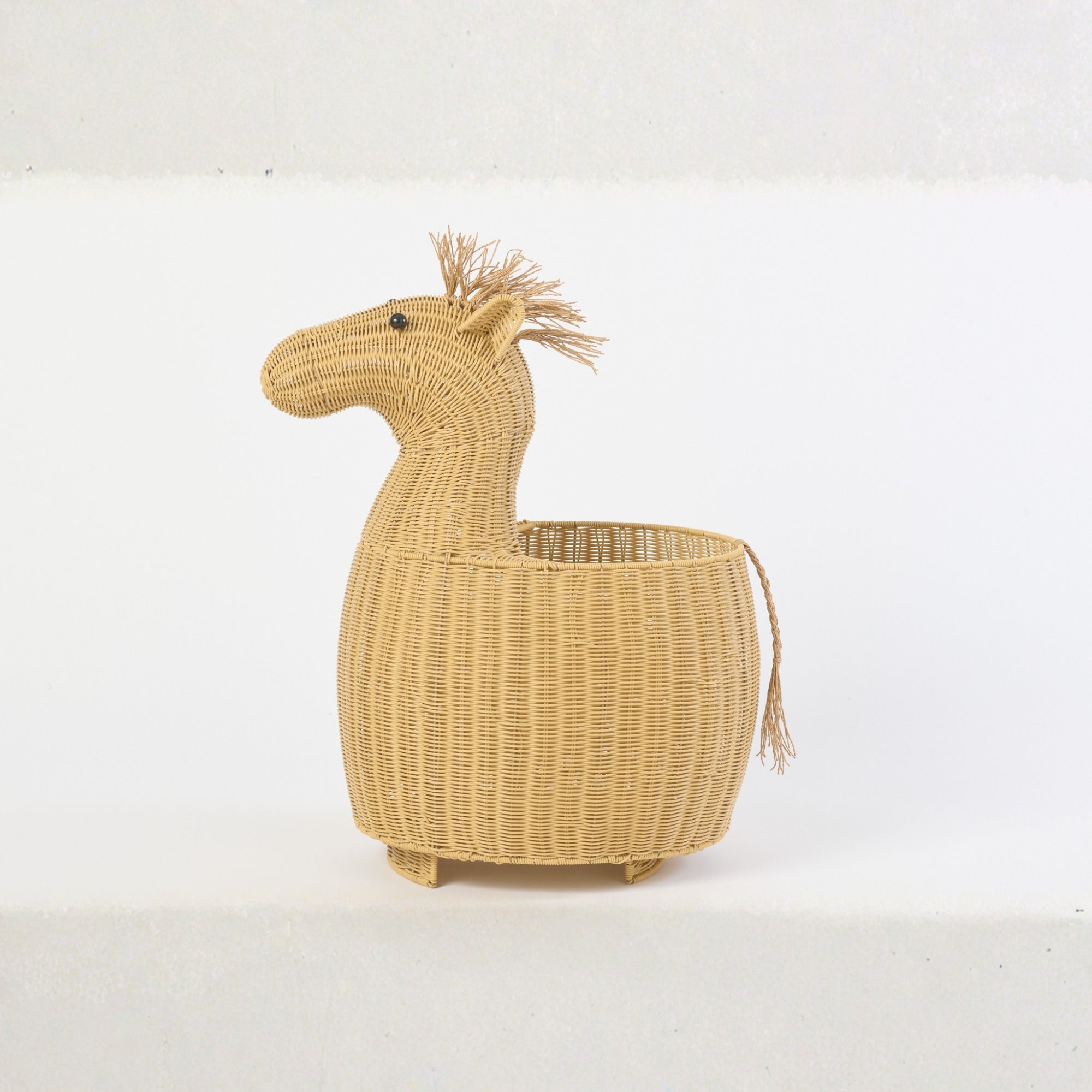 Mand Paard Kunststof Naturel J-Line