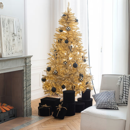 Kerstboom Kunstmatig Pvc Goudkleurig Large H210cm J-Line