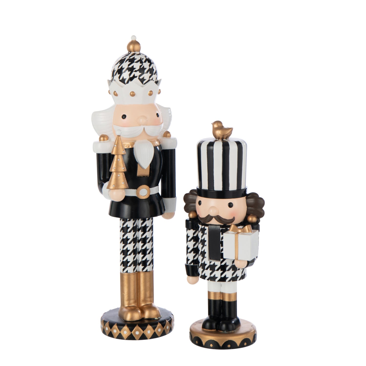 Notenkraker Pied-De-Poule Hars Meerkleurig Large H41cm J-Line