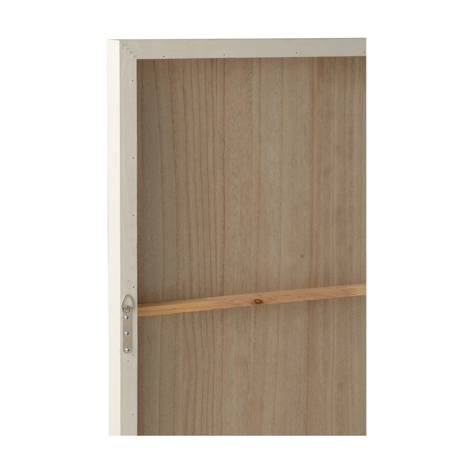 Wanddecoratie Hout Gekerfd Dennenhout Bruin/Gebroken Wit Assortiment Van 2 J-Line