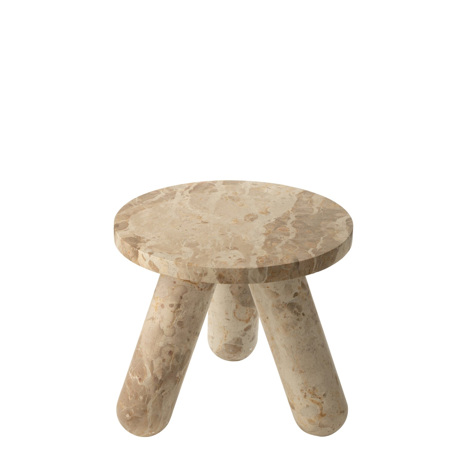 Bijzettafel Rond Marmer Beige J-Line