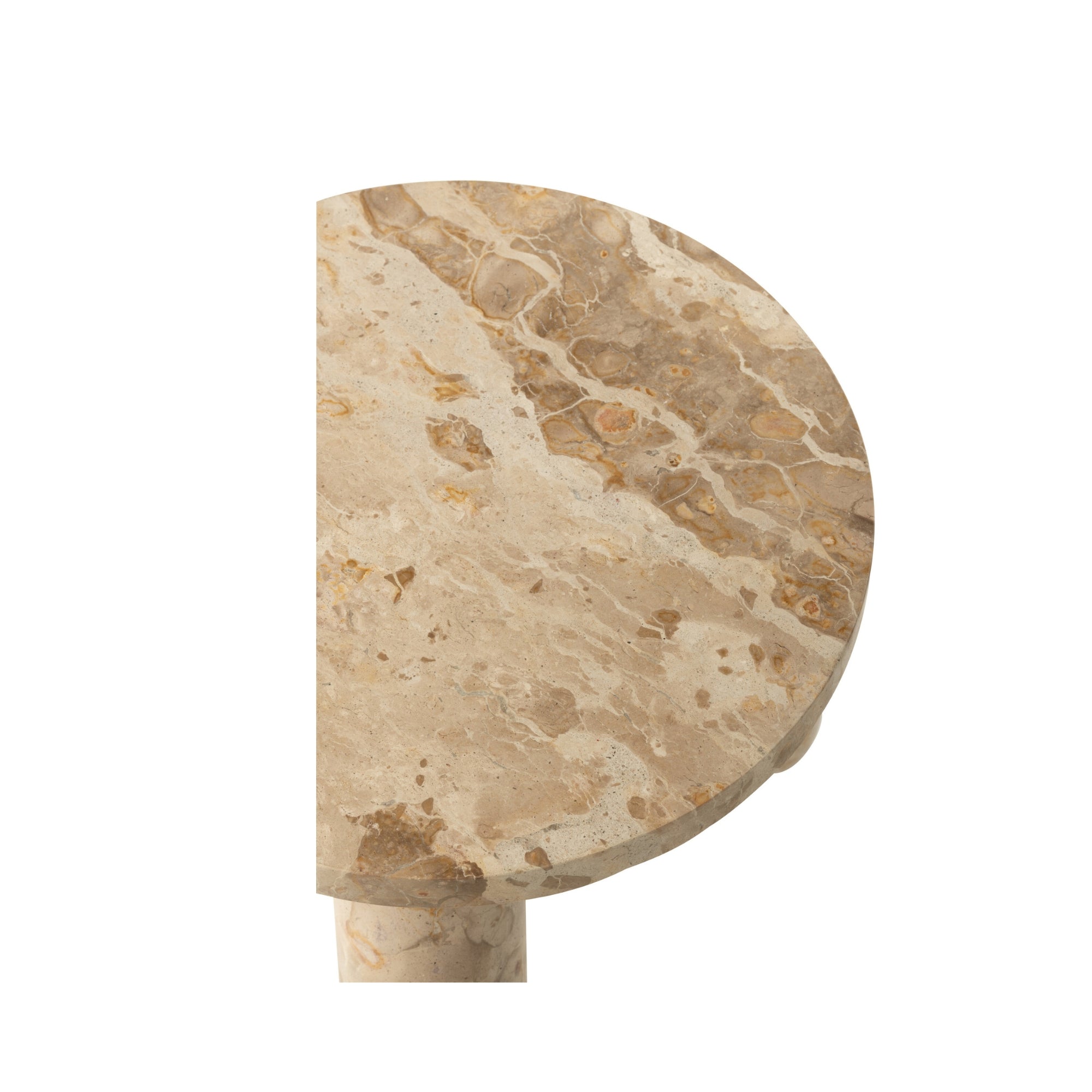 Bijzettafel Rond Marmer Beige J-Line