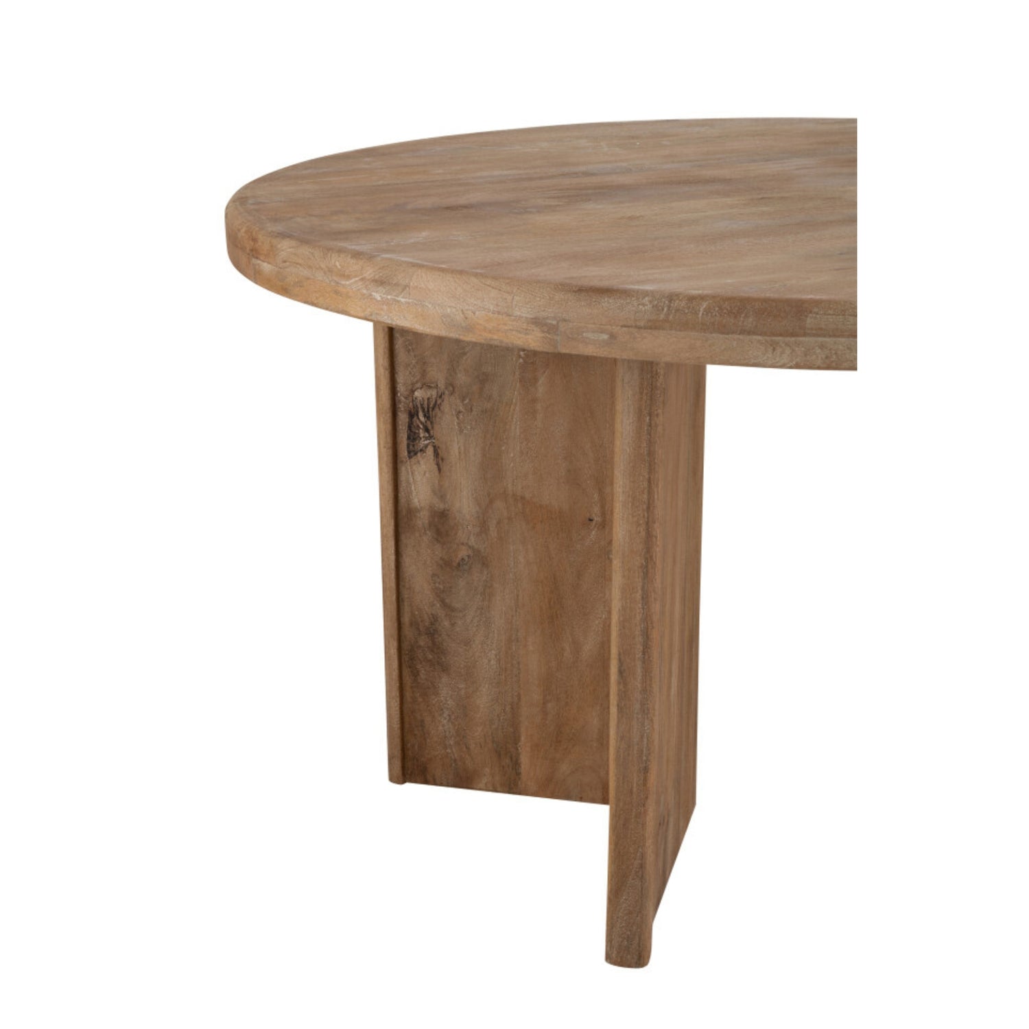 Eettafel Mangohout Naturel Dia 250cm J-Line