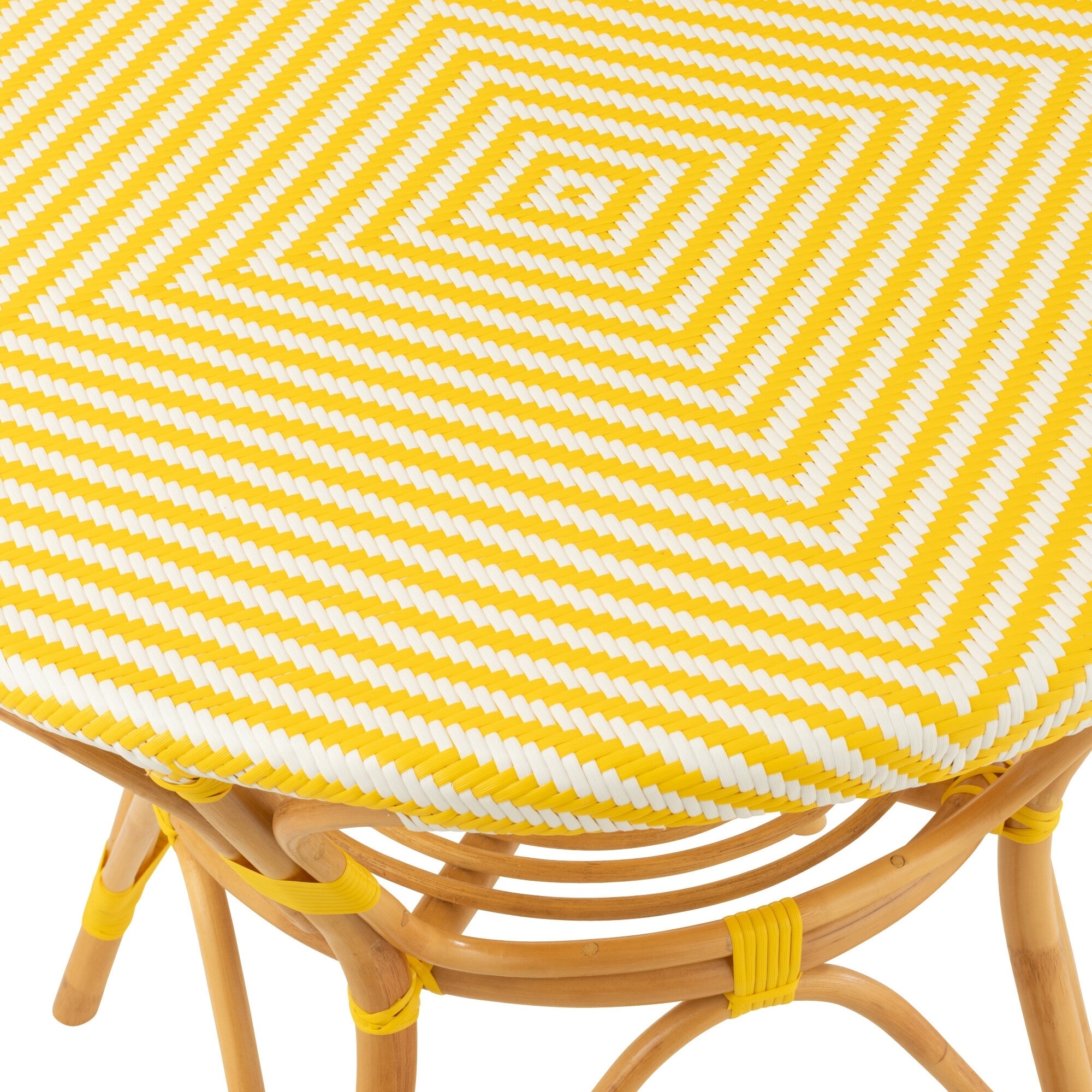 Eettafel Rotan Geel/Wit J-Line