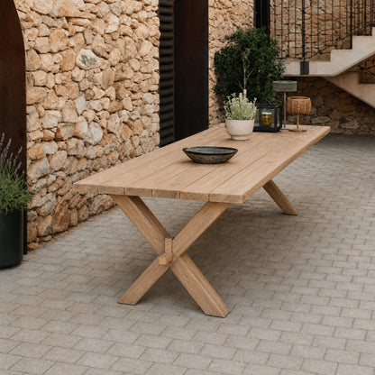 Outdoor Eettafel Tropicana Rustiek Teakhout MUST Living