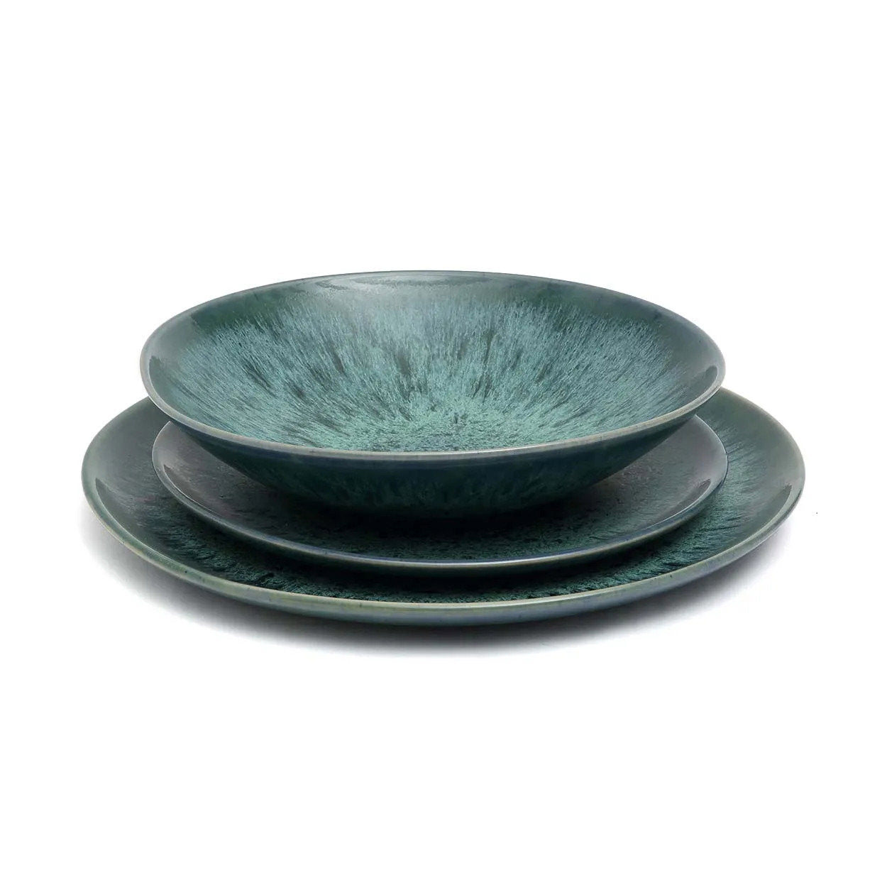 Het Aqua Saladebord - Set van 6