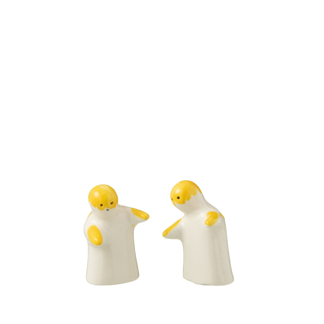 Peper &amp; Zout Stelletje Granada Motief Geel/Wit Keramiek J-Line