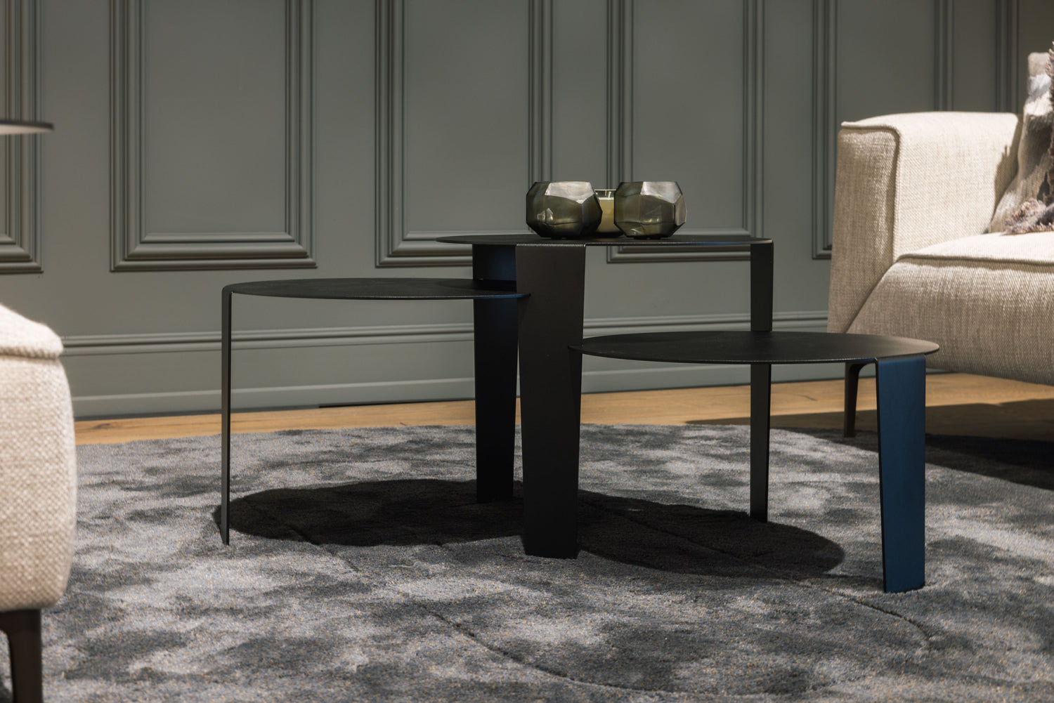 Cascado Salontafel Zwart Staal Steelful