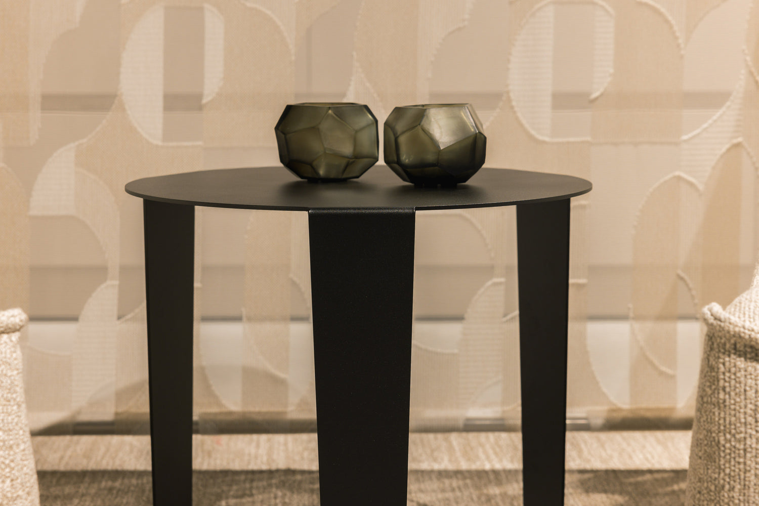 Cascado Bijzettafel Zwart Staal Steelful