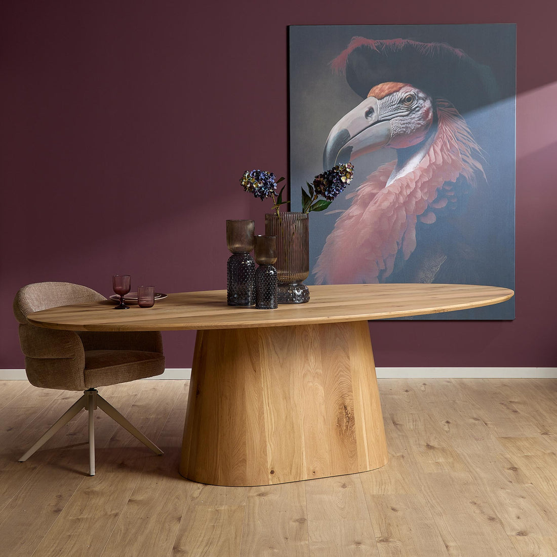 Eettafel Riga Eiken Naturel Ovaal 210cm Starfurn