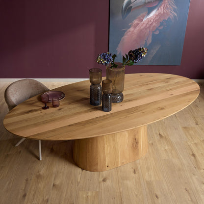Eettafel Riga Eiken Naturel Ovaal 210cm Starfurn