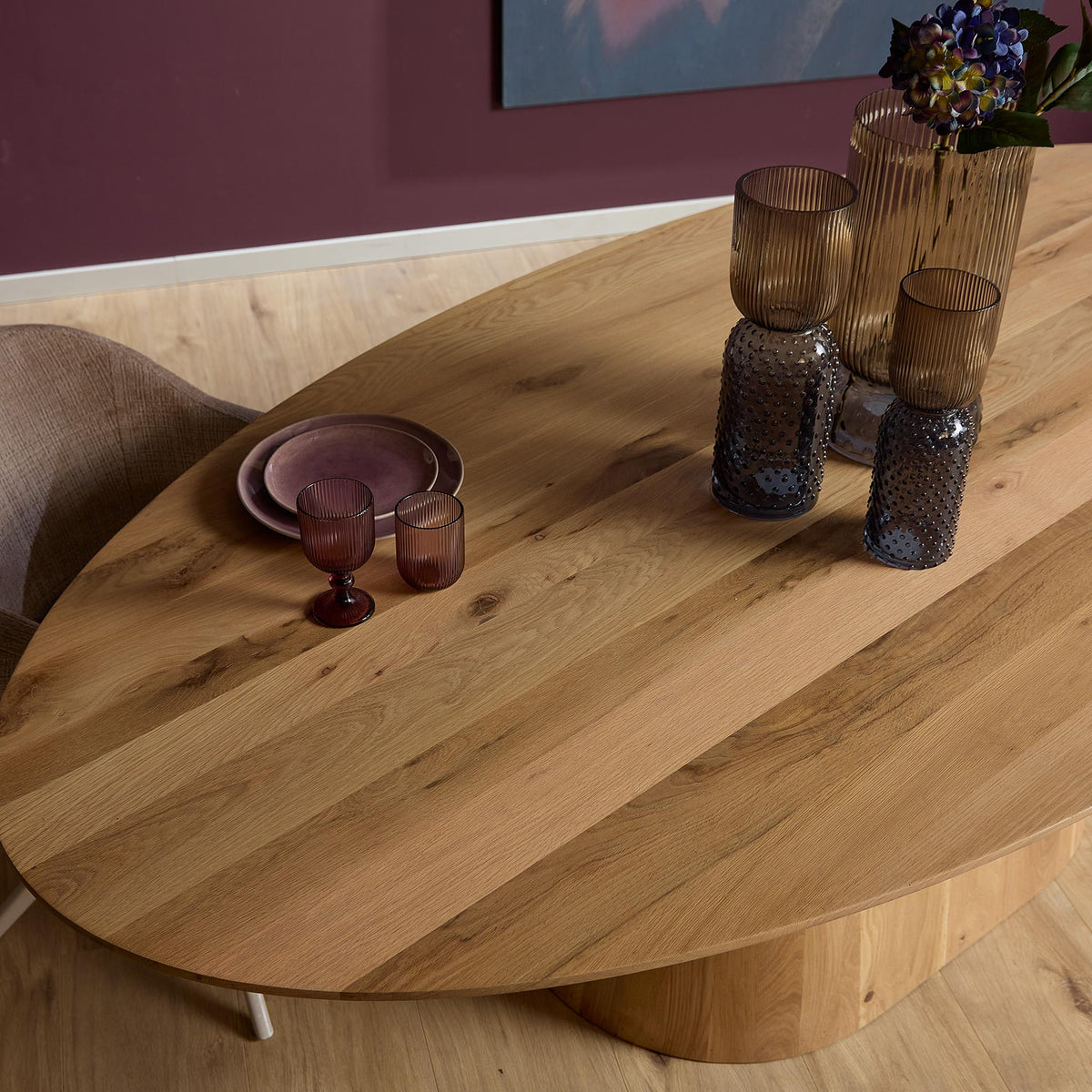 Eettafel Riga Eiken Naturel Ovaal 240cm Starfurn