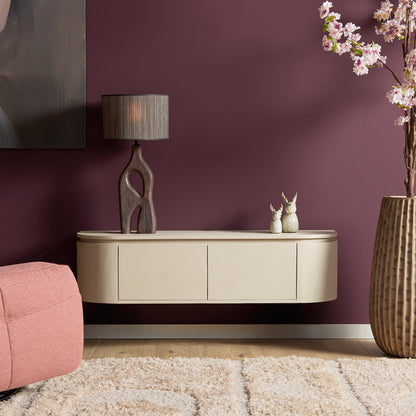 Zwevend TV-meubel Ambiance Mangohout Naturel 120cm Starfurn