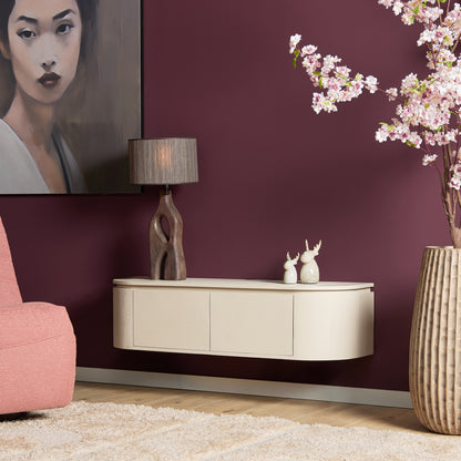 Zwevend TV-meubel Ambiance Mangohout Naturel 120cm Starfurn