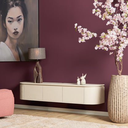 Zwevend TV-meubel Ambiance Mangohout Naturel 120cm Starfurn