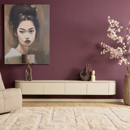 Zwevend TV-meubel Ambiance Mangohout Naturel 120cm Starfurn
