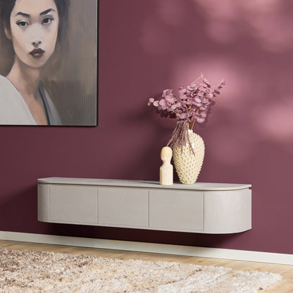 Zwevend TV-meubel Ambiance Mangohout Naturel 120cm Starfurn