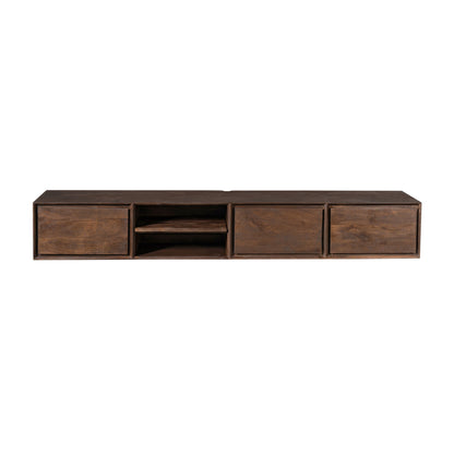 Zwevend TV-meubel Ambiance Mangohout Bruin 200cm Starfurn