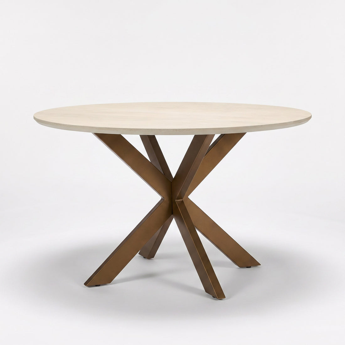 Eettafel Madison Mangohout Zand Rond 130cm Starfurn