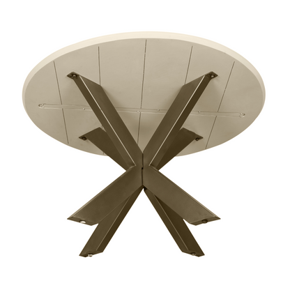 Eettafel Madison Mangohout Zand Rond 130cm Starfurn