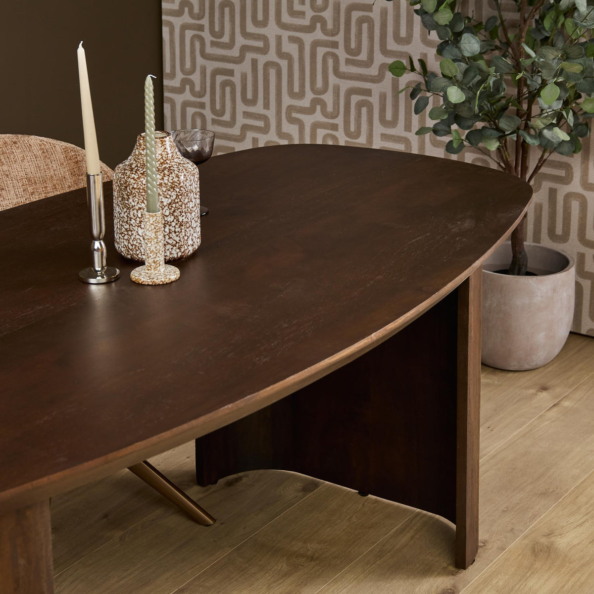 Eettafel Maré Mangohout Bruin 200cm Starfurn