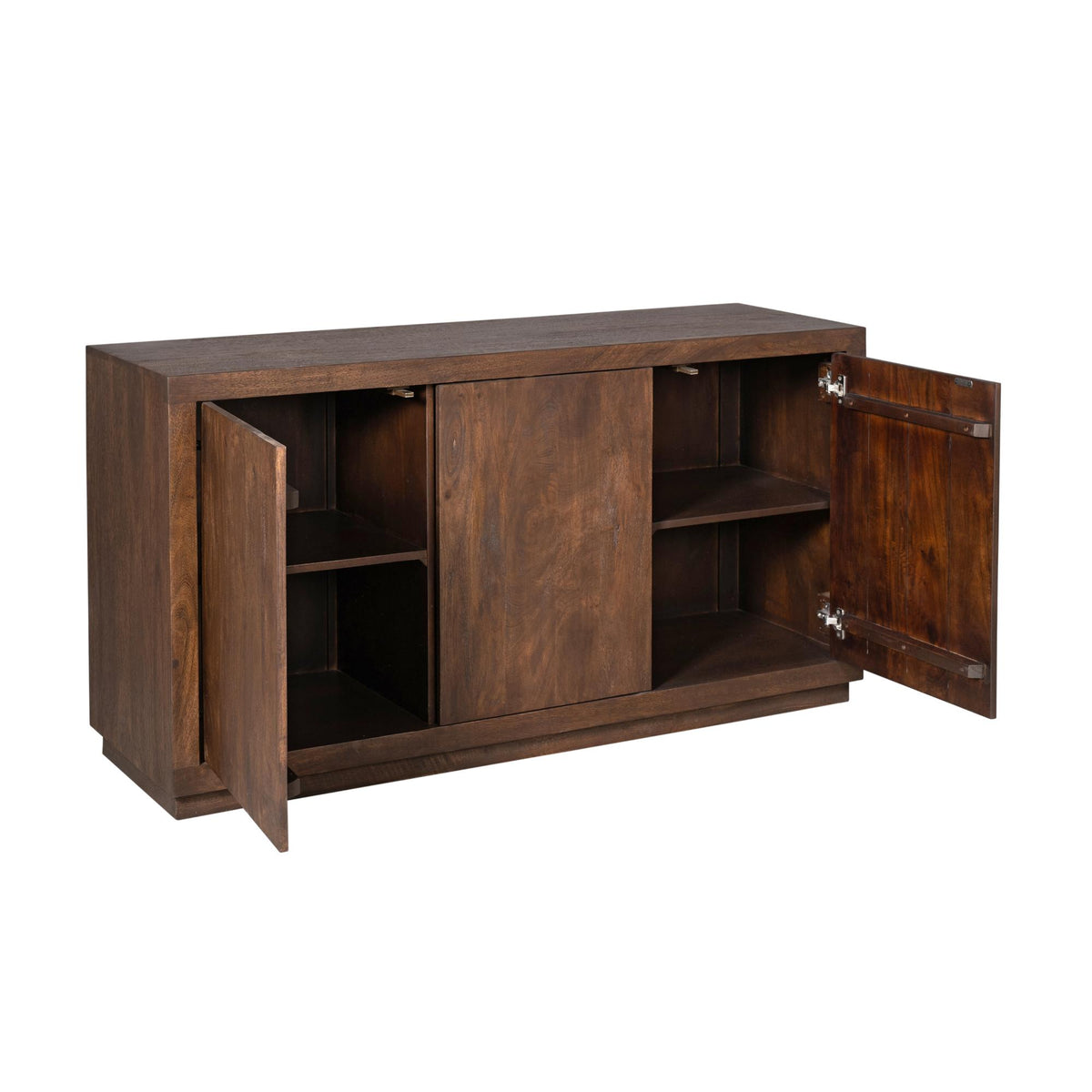Dressoir Brussel Mangohout Bruin 3 Deuren 150cm Starfurn