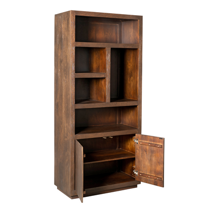 Vakkenkast Brussel Mangohout Bruin 90cm Starfurn