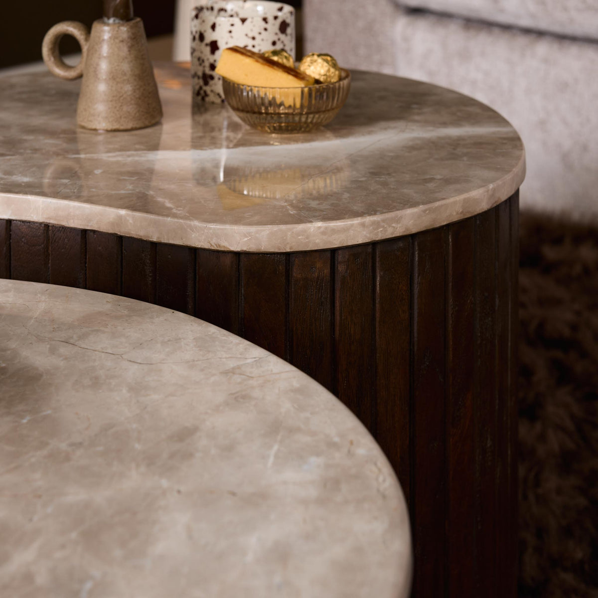 Salontafel Nomi Mangohout Bruin 70cm Starfurn