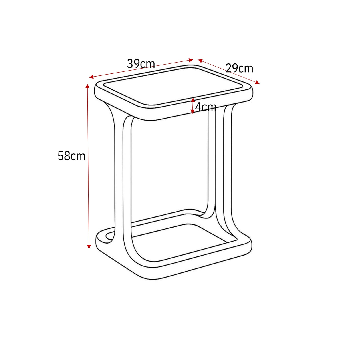 Salontafel Elias Wit 60cm Starfurn