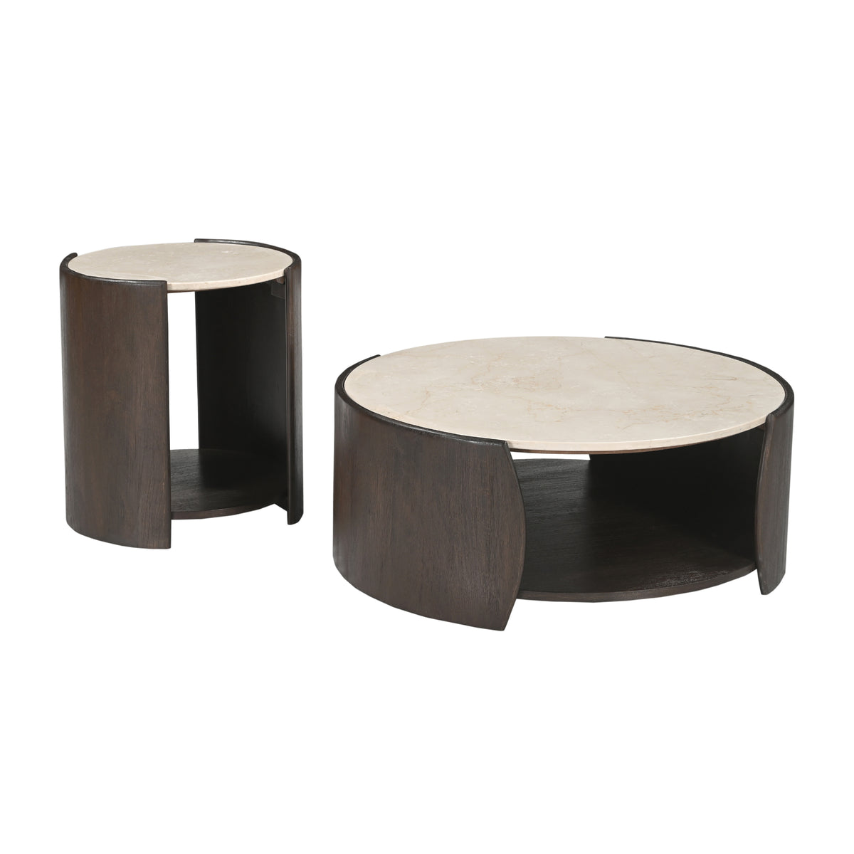 Salontafel Rune Botticino Marmer 80cm Starfurn