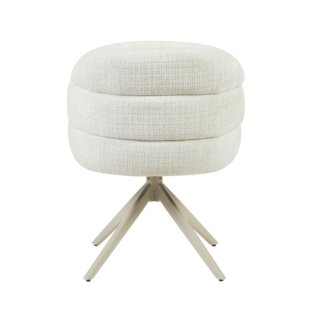 Eetkamerstoel Bella Stof Off White Met Armleuning Starfurn