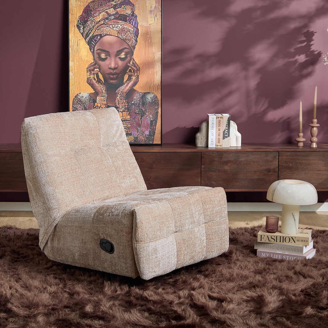 Relaxfauteuil Chill Stof Beige Starfurn