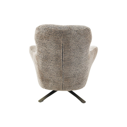 Fauteuil Nena Draaibaar Stof Bruin Starfurn