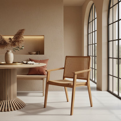 Set van 2 Eetkamerstoelen Nova Teak Raw Materials