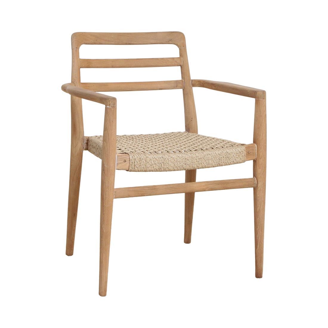 Verano Terrasstoel met Armleuning Naturel Set van 2 Raw Materials