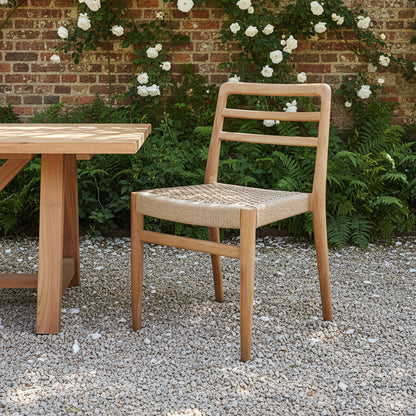 Verano Terrasstoel met Armleuning Naturel Set van 2 Raw Materials