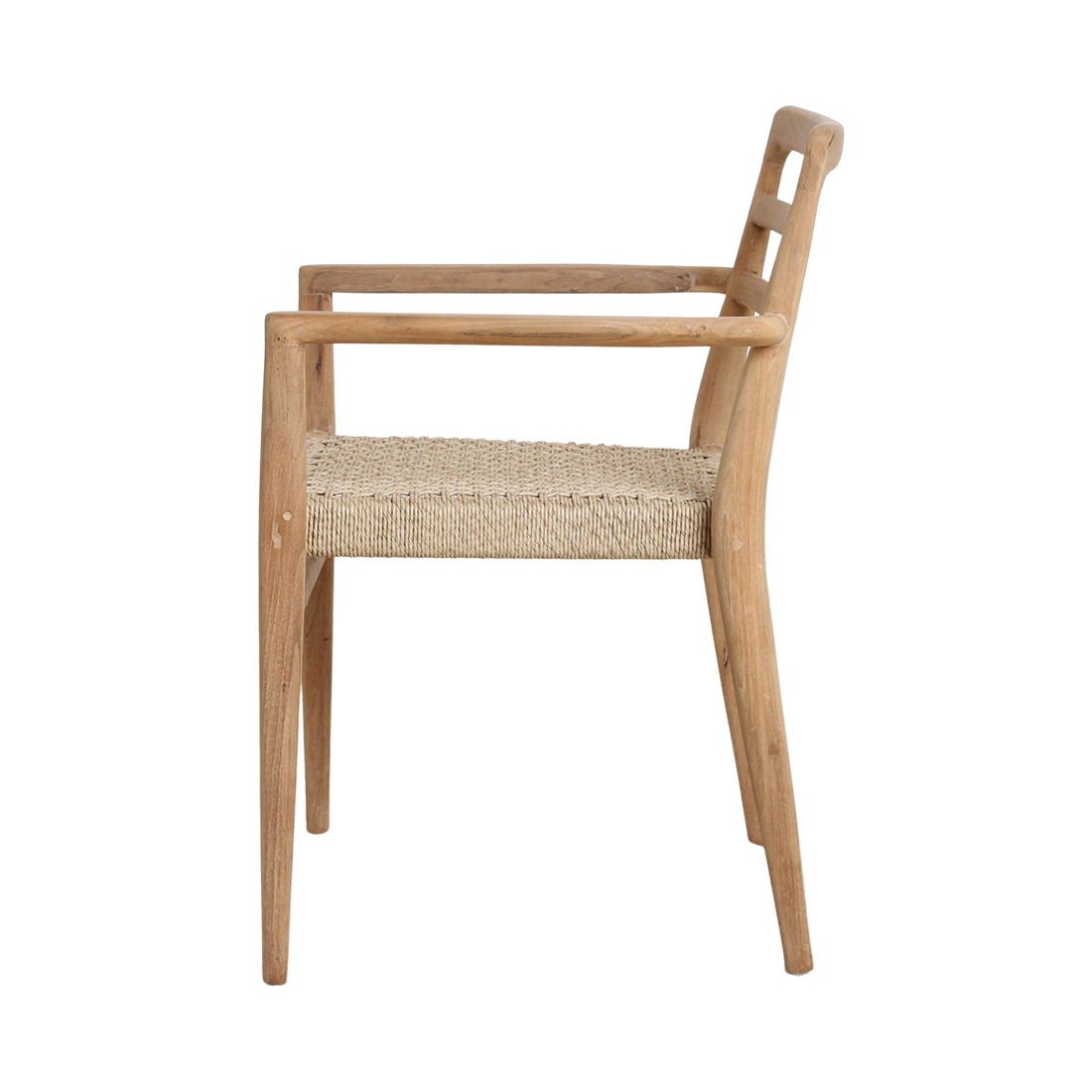 Verano Terrasstoel met Armleuning Naturel Set van 2 Raw Materials