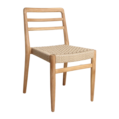 Verano Terrasstoel zonder Armleuning Naturel Set van 2 Raw Materials