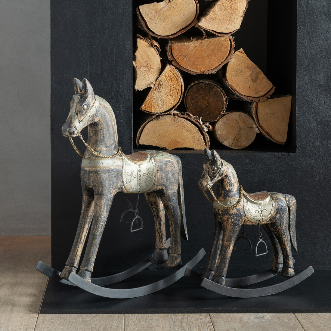 Schommelpaard Topo Mangohout Mix Large J-Line