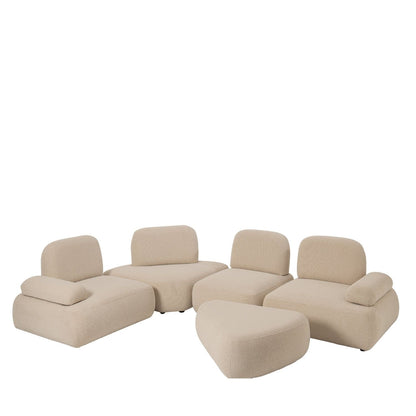 Set Van 5 Modulaire Bankelementen Olivia Ecru J-Line