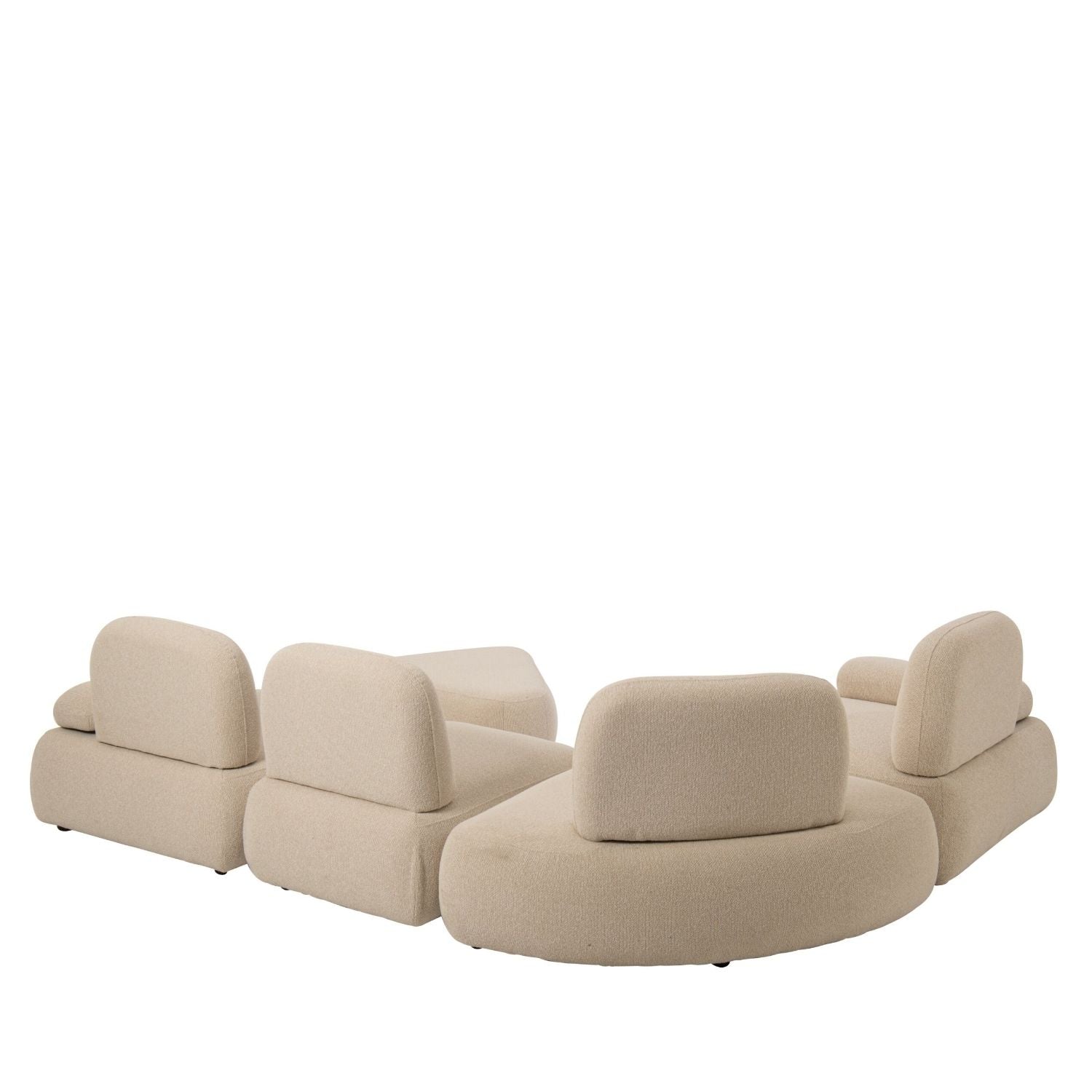 Set Van 5 Modulaire Bankelementen Olivia Ecru J-Line