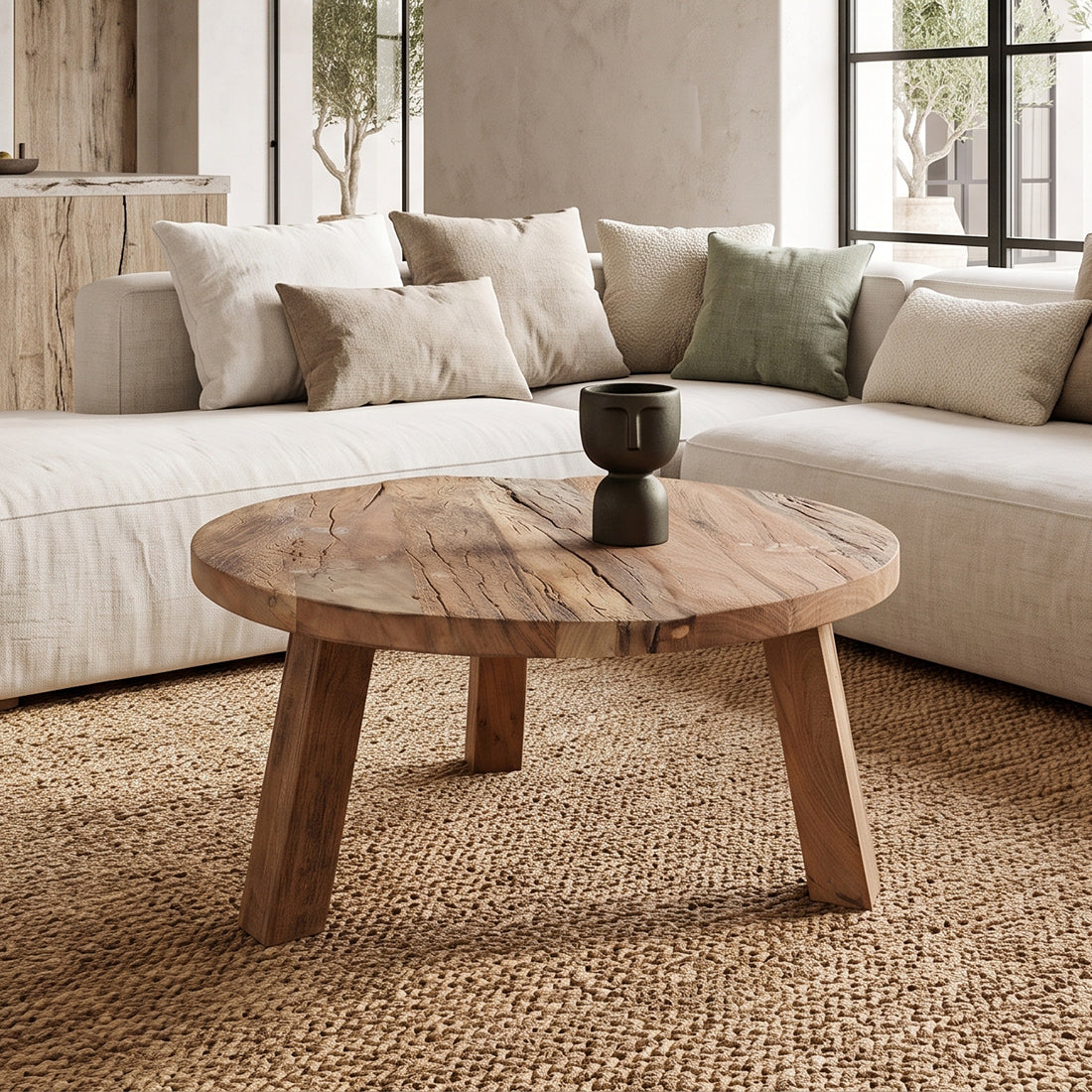 Farmwood Salontafel Rond L Raw Materials