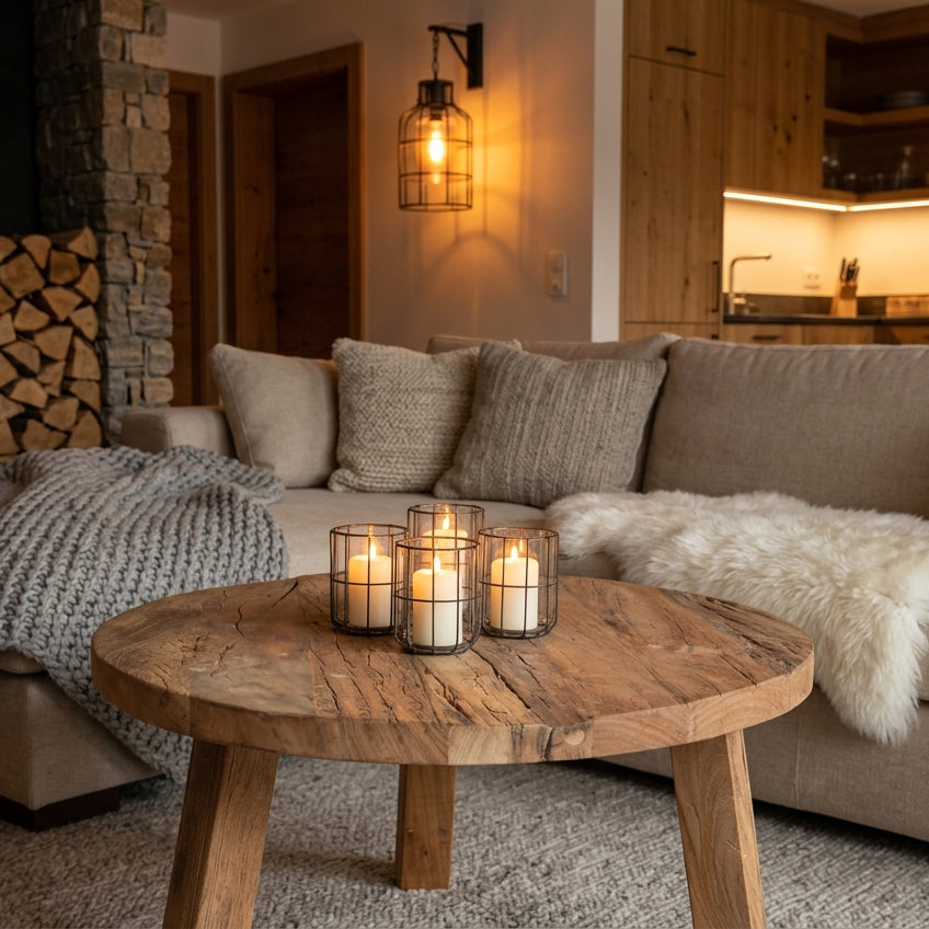 Farmwood Salontafel Rond L Raw Materials